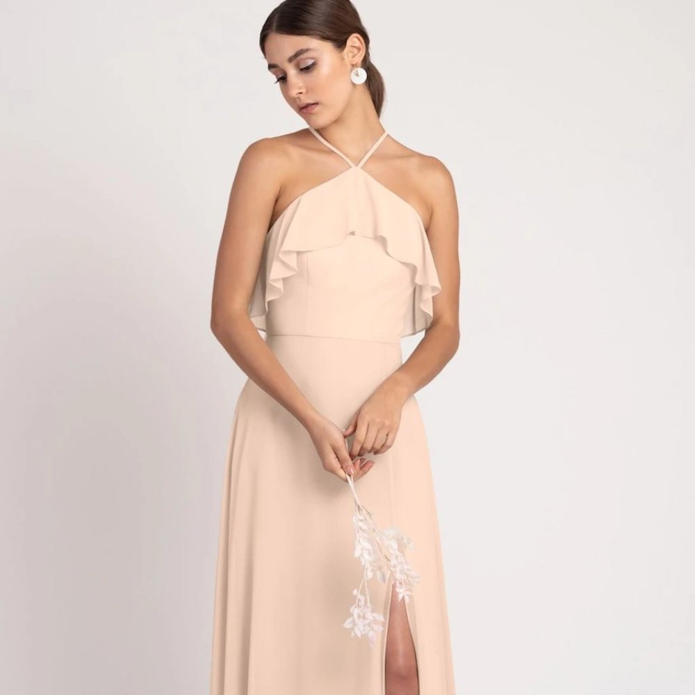Jenny Yoo Soft Blush Dress (Size 8 Jada)
